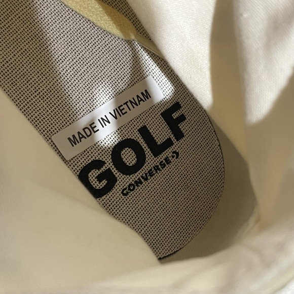 Converse Golf Chuck 70 Flames Shoes Mens Size 11 Yellow High Top Canvas Sneakers - Picture 10 of 12